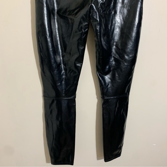Spanx Faux Patent Leather Leggings Black size S - Picture 10 of 15